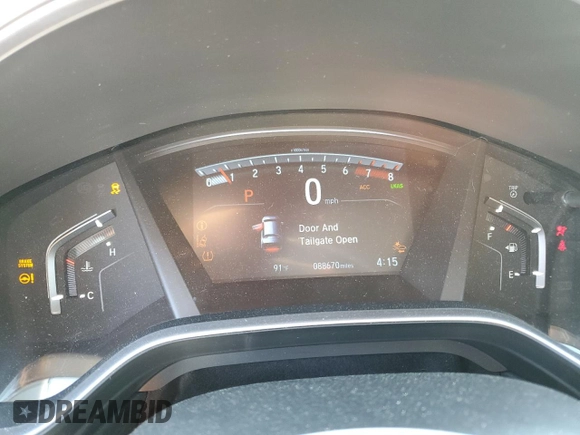 2018 Honda CR-V EX-L with VIN 5J6RW1H85JA010678, listed as a Copart auction lot 53361395 with 88,670 mi miles and Salvage Title. Bid and sale history available at DreamBid. Image 9.