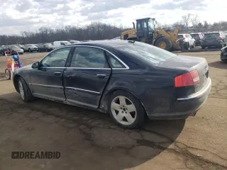 2006 Audi A8 4.2L with VIN WAUML44E86N006594, listed as a Copart auction lot 43246445 with Not provided miles and Salvage title. Bid and sale history available at DreamBid. Image 2.