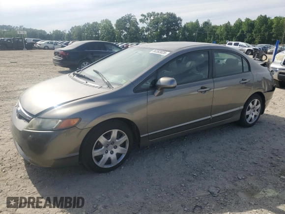 2008 Honda Civic LX z VIN 2HGFA16598H341387, wystawiony jako Copart lot #56383025 z przebiegiem 193 907 mil mil oraz Szkoda całkowita • Salvage title. Historia ofert i sprzedaży dostępna na DreamBid. Obrazek 1.