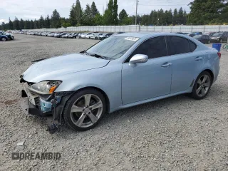 2011 Lexus IS 250 with VIN JTHBF5C21B5136191, listed as a Copart auction lot 58203625 with 187,402 mi miles and Salvage title. Bid and sale history available at DreamBid. Image 1.
