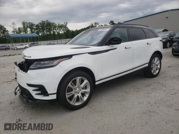 2021 Land Rover Range Rover Velar R-Dynamic S with VIN SALYT2EX9MA322561, listed as a Copart auction lot 50888593 with 16,821 mi miles. Bid and sale history available at carsss.com. Image 1.