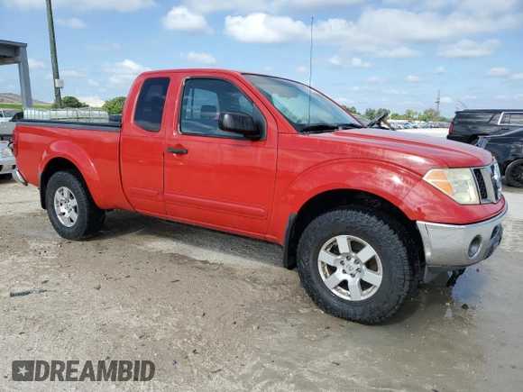 2005 Nissan Frontier LE with VIN 1N6AD06W75C401925, listed as a Copart auction lot 57626735 with 191,886 mi miles and Clean title. Bid and sale history available at DreamBid. Image 4.