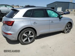 2023 Audi Q5 S line Premium Plus with VIN WA1EAAFY6P2097705, listed as a Copart auction lot 52345055 with 22,894 mi miles and Salvage title. Bid and sale history available at DreamBid. Image 3.