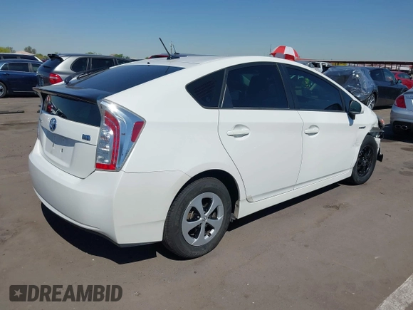 2013 Toyota Prius One with VIN JTDKN3DU2D0356030, listed as a IAAI auction lot 42106224 with 209,413 mi miles. Bid and sale history available at carsss.com. Image 4.