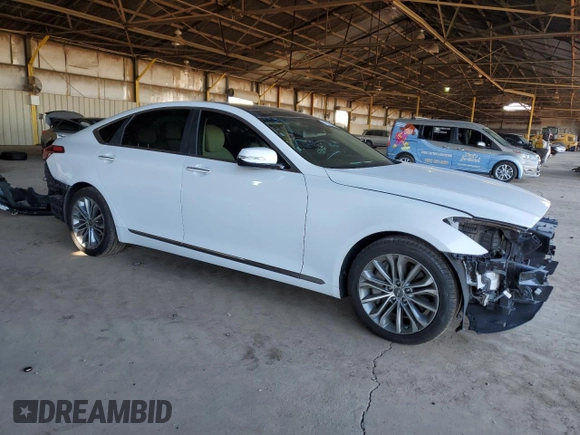 2017 Genesis G80 3.8L with VIN KMHGN4JE3HU167387, listed as a Copart auction lot 79092864 with 145,953 mi miles and Salvage Title. Bid and sale history available at carsss.com. Image 4.