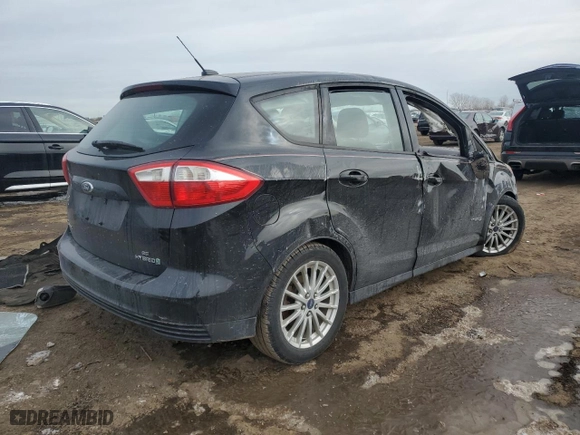 2013 Ford C-Max Hybrid SE with VIN 1FADP5AU0DL555570, listed as a Copart auction lot 43872735 with 0 mi miles and Salvage Title. Bid and sale history available at carsss.com. Image 3.