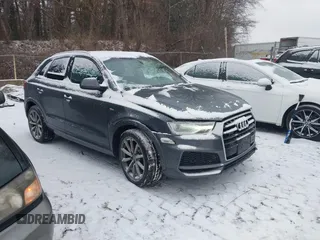 2018 Audi Q3 Premium with VIN WA1ECCFS5JR024664, listed as a IAAI auction lot 41512771 with 76,365 mi miles. Bid and sale history available at carsss.com. Image 1.