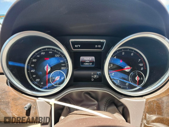 2017 Mercedes-Benz GLE 350 with VIN 4JGDA5JB4HA909503, listed as a Copart auction lot 60791885 with 108,610 mi miles and Salvage title. Bid and sale history available at DreamBid. Image 9.