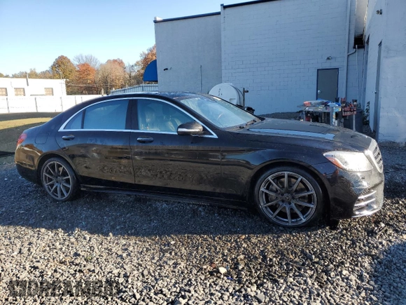 2019 Mercedes-Benz S 560 with VIN WDDUG8GB9KA423150, listed as a Copart auction lot 77655104 with 55,299 mi miles and Salvage Title. Bid and sale history available at DreamBid. Image 4.