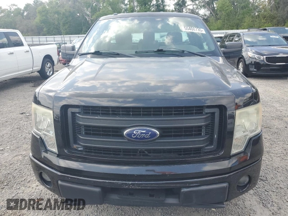 2013 Ford F-150 XL with VIN 1FTMF1CF8DKD40156, listed as a Copart auction lot 50408735 with 120,437 mi miles and Salvage title. Bid and sale history available at DreamBid. Image 5.