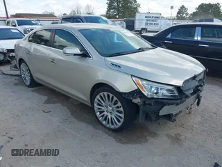 2014 Buick LaCrosse Premium II with VIN 1G4GF5G32EF129559, listed as a IAAI auction lot 41780260 with 120,487 mi miles and . Bid and sale history available at DreamBid. Image 1.