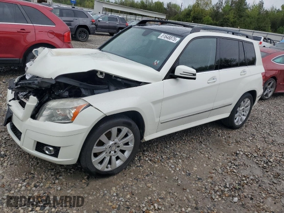 2012 Mercedes-Benz GLK with VIN WDCGG5GB6CF879286, listed as a Copart auction lot 51648875 with 124,058 mi miles and Salvage Title. Bid and sale history available at carsss.com. Image 1.