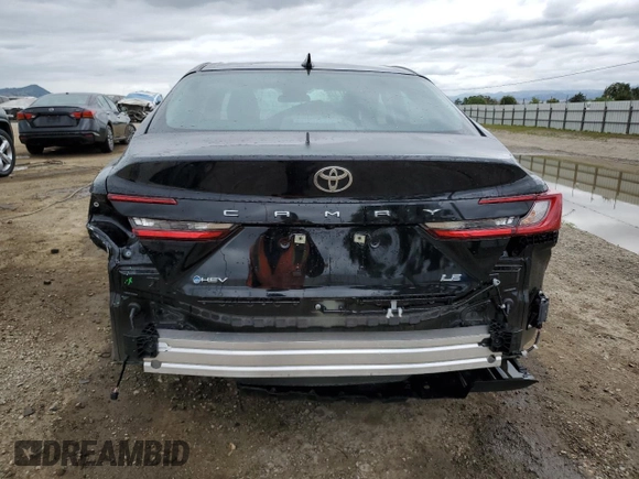 2025 Toyota Camry LE with VIN 4T1DAACK8SU099417, listed as a Copart auction lot 54768505 with 3,859 mi miles and Clean Title. Bid and sale history available at DreamBid. Image 6.