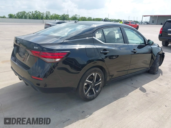 2024 Nissan Sentra SV with VIN 3N1AB8CV8RY378402, listed as a IAAI auction lot 42121906 with 25,315 mi miles and . Bid and sale history available at DreamBid. Image 4.
