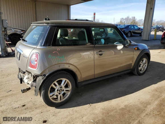 2013 MINI Cooper Hardtop with VIN WMWSU3C50DT374468, listed as a Copart auction lot 49483045 with 101,163 mi miles and Salvage Title. Bid and sale history available at carsss.com. Image 3.