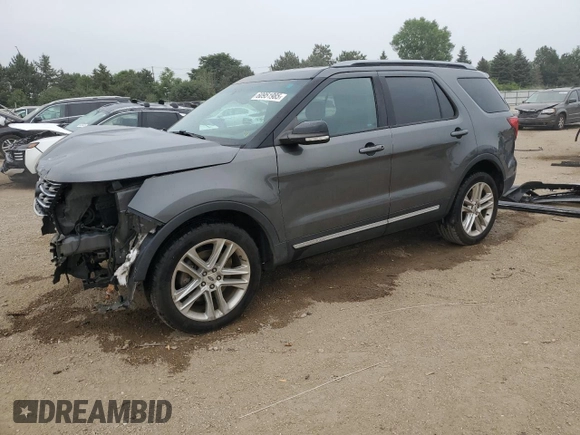 2017 Ford Explorer XLT z VIN 1FM5K8D80HGB51952, wystawiony jako Copart lot #60951985 z przebiegiem 80 198 mil mil oraz Szkoda całkowita • Salvage title. Historia ofert i sprzedaży dostępna na DreamBid. Obrazek 1.