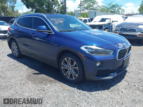 2020 BMW X2 sDrive28i with VIN WBXYH9C05L5P25132, listed as a IAAI auction lot 42269935 with 55,508 mi miles and . Bid and sale history available at DreamBid. Image 1.