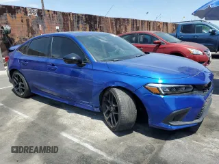 2022 Honda Civic Si with VIN 2HGFE1E51NH471195, listed as a Copart auction lot 55349515 with 26,032 mi miles and Salvage Title. Bid and sale history available at DreamBid. Image 4.