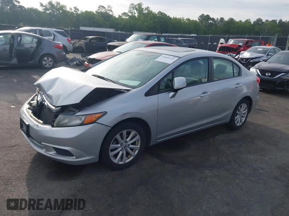 2012 Honda Civic EX with VIN 19XFB2F81CE098044, listed as a IAAI auction lot 42064121 with 147,628 mi miles and . Bid and sale history available at DreamBid. Image 17.