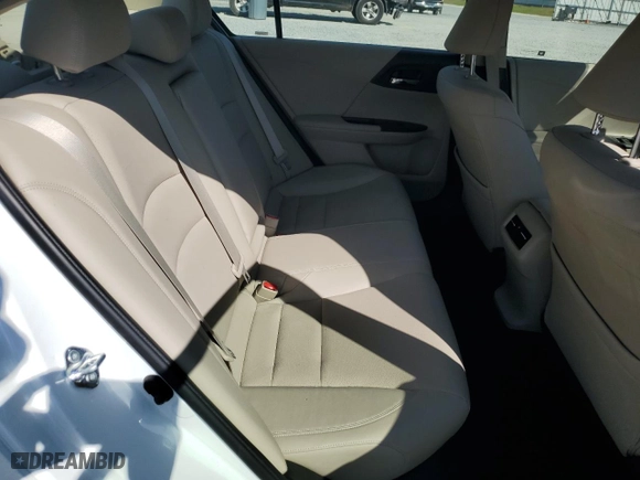 2017 Honda Accord Hybrid EX-L with VIN JHMCR6F54HC019958, listed as a Copart auction lot 51985465 with 49,079 mi miles and Salvage Title. Bid and sale history available at carsss.com. Image 10.