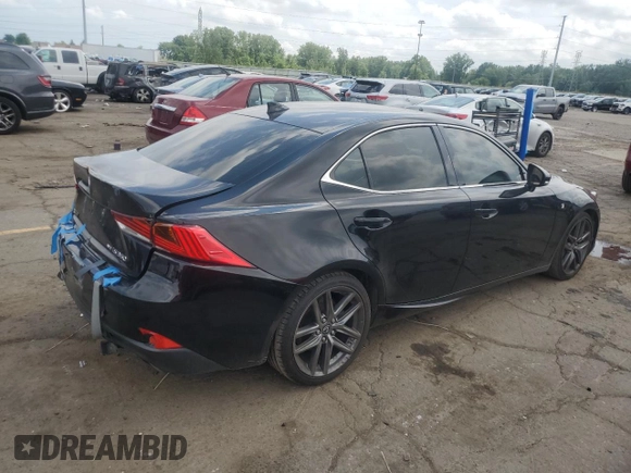 2017 Lexus IS 350 with VIN JTHCE1D22H5013734, listed as a Copart auction lot 62347885 with 93,997 mi miles and Clean title. Bid and sale history available at DreamBid. Image 3.