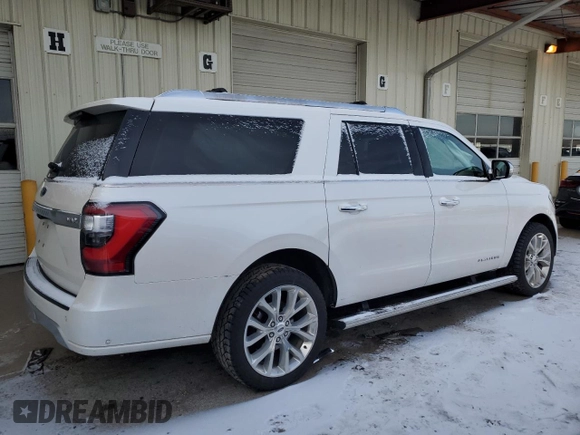 2019 Ford Expedition Max Platinum with VIN 1FMJK1MT7KEA30171, listed as a Copart auction lot 41403075 with 104,440 mi miles and Salvage title. Bid and sale history available at DreamBid. Image 3.