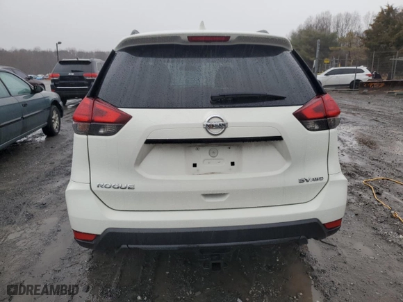 2017 Nissan Rogue SV with VIN 5N1AT2MV0HC755300, listed as a Copart auction lot 47605735 with 146,179 mi miles and Salvage Title. Bid and sale history available at carsss.com. Image 6.