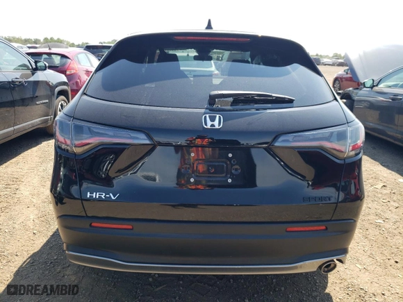 2024 Honda HR-V Sport with VIN 3CZRZ2H58RM724158, listed as a Copart auction lot 66657894 with 12,765 mi miles and Salvage Title. Bid and sale history available at carsss.com. Image 6.