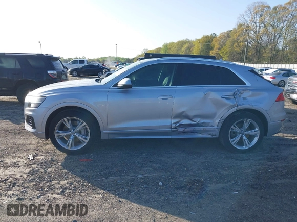 2020 Audi Q8 Prestige with VIN WA1CVAF12LD009942, listed as a IAAI auction lot 41924297 with 82,980 mi miles and . Bid and sale history available at DreamBid. Image 14.