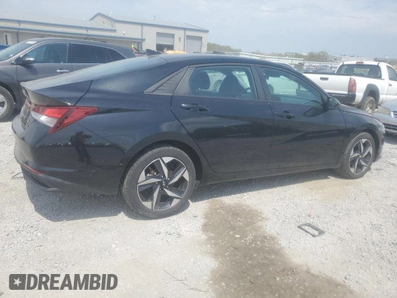 2023 Hyundai Elantra SEL with VIN KMHLS4AG6PU406406, listed as a Copart auction lot 50453865 with 37,130 mi miles and Salvage Title. Bid and sale history available at DreamBid. Image 3.