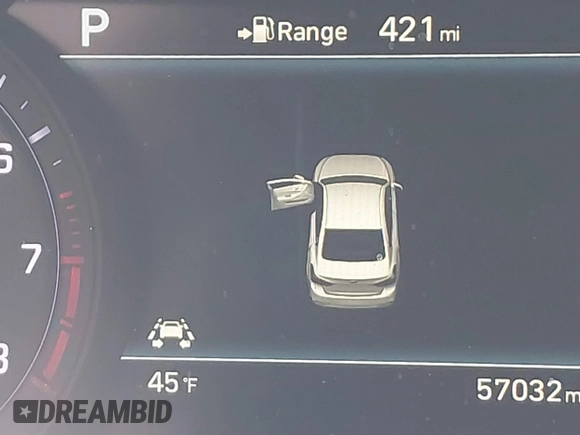 2019 Genesis G80 3.8L with VIN KMTFN4JE5KU327178, listed as a IAAI auction lot 41577373 with 57,032 mi miles. Bid and sale history available at carsss.com. Image 15.