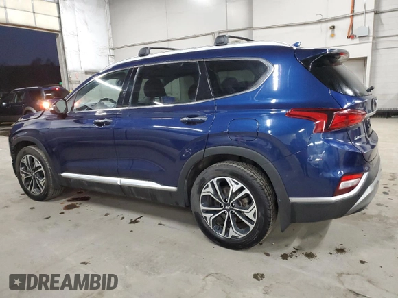 2020 Hyundai Santa Fe SEL with VIN 5NMS3CAA8LH279470, listed as a Copart auction lot 44563235 with 38,159 mi miles and Salvage Title. Bid and sale history available at carsss.com. Image 2.
