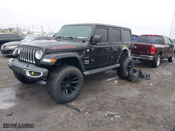 2020 Jeep Wrangler Unlimited North Edition with VIN 1C4HJXENXLW247525, listed as a IAAI auction lot 41481452 with 49,557 mi miles. Bid and sale history available at carsss.com. Image 18.