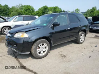 2006 Acura MDX Touring with VIN 2HNYD18606H505783, listed as a Copart auction lot 60155125 with 104,811 mi miles and Salvage title. Bid and sale history available at DreamBid. Image 1.