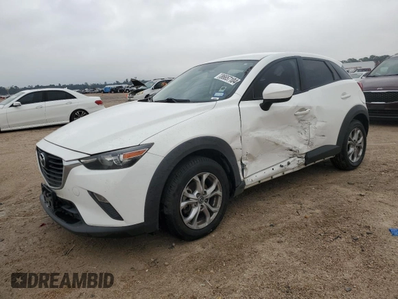 2017 Mazda CX-3 Sport with VIN JM1DKDB7XH0154076, listed as a Copart auction lot 86657104 with 87,655 mi miles and Salvage Title. Bid and sale history available at carsss.com. Image 1.