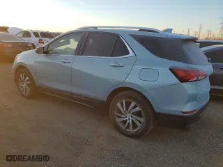 2022 Chevrolet Equinox Premier with VIN 2GNAXNEV6N6113121, listed as a Copart auction lot 87183584 with 17,105 mi miles and Salvage Title. Bid and sale history available at carsss.com. Image 2.