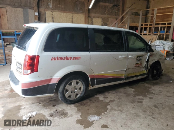 2012 Dodge Grand Caravan SE with VIN 2C4RDGBG3CR341742, listed as a Copart auction lot 50688645 with 136,530 mi miles and Clean Title. Bid and sale history available at DreamBid. Image 3.