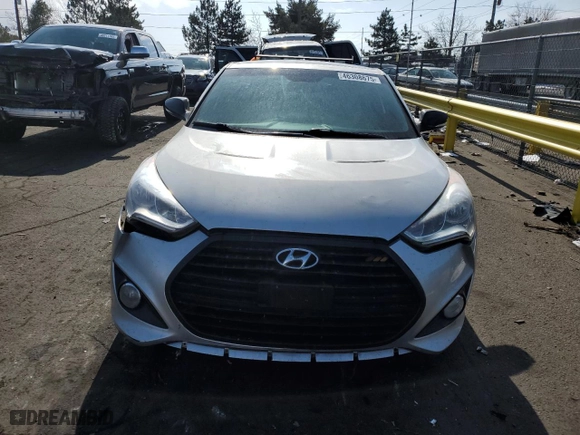 2013 Hyundai Veloster Turbo w/Black Int with VIN KMHTC6AE6DU106299, listed as a Copart auction lot 46308675 with 152,911 mi miles and Salvage Title. Bid and sale history available at carsss.com. Image 5.