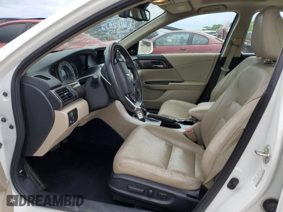 2017 Honda Accord Touring with VIN 1HGCR3F91HA009968, listed as a Copart auction lot 55858414 with 133,083 mi miles and Salvage title. Bid and sale history available at DreamBid. Image 7.