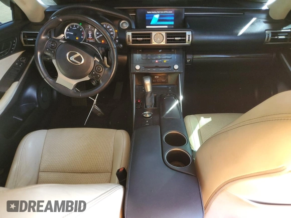 2016 Lexus IS 350 with VIN JTHCE1D28G5011002, listed as a Copart auction lot 46171685 with 58,165 mi miles and Salvage title. Bid and sale history available at DreamBid. Image 8.