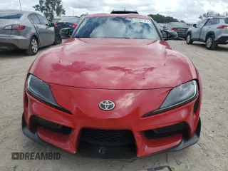 2021 Toyota GR Supra 3.0 with VIN WZ1DB0C06MW034973, listed as a Copart auction lot 59901174 with 0 mi miles and Salvage Title. Bid and sale history available at carsss.com. Image 5.