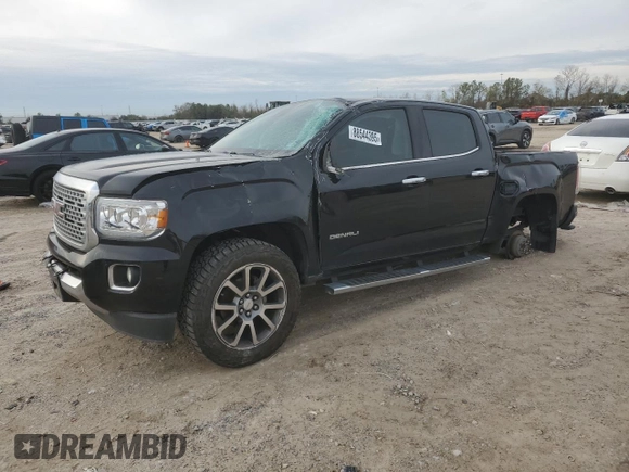 2019 GMC Canyon 4WD Denali with VIN 1GTG6EEN6K1111583, listed as a Copart auction lot 88544395 with 75,454 mi miles and Salvage Title. Bid and sale history available at carsss.com. Image 1.