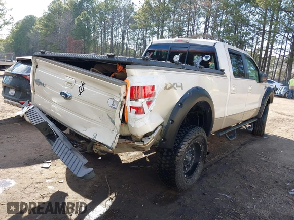 2009 Ford F-150 XL with VIN 1FTPW14V59KC26416, listed as a IAAI auction lot 41630034 with 120,455 mi miles. Bid and sale history available at carsss.com. Image 4.