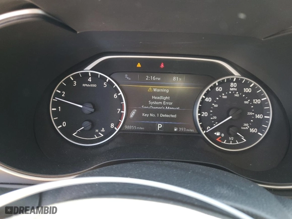 2016 Nissan Maxima 3.5 SR with VIN 1N4AA6AP1GC904969, listed as a Copart auction lot 49418565 with 98,855 mi miles and Salvage Title. Bid and sale history available at carsss.com. Image 9.