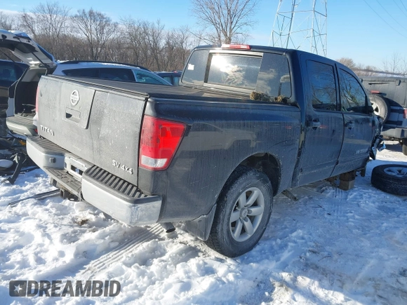 2012 Nissan Titan S with VIN 1N6AA0EJ3CN312305, listed as a IAAI auction lot 41339259 with 147,608 mi miles. Bid and sale history available at carsss.com. Image 4.