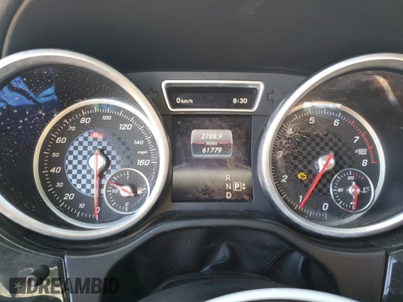 2016 Mercedes-Benz GLE 450 AMG with VIN 4JGED6EBXGA012888, listed as a Copart auction lot 51288915 with 61,779 mi miles and Salvage title. Bid and sale history available at DreamBid. Image 9.