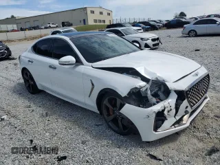 2020 Genesis G70 3.3T with VIN KMTG34LE8LU051166, listed as a Copart auction lot 70537264 with 15,304 mi miles and Salvage Title. Bid and sale history available at carsss.com. Image 4.