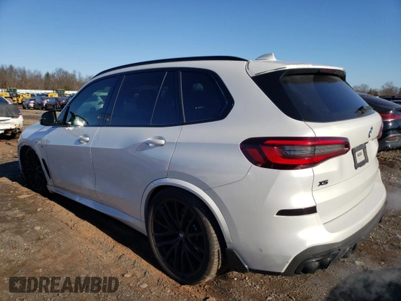 2021 BMW X5 M50i with VIN 5UXJU4C08M9E19423, listed as a Copart auction lot 71487632 with 22,466 mi miles. Bid and sale history available at carsss.com. Image 2.