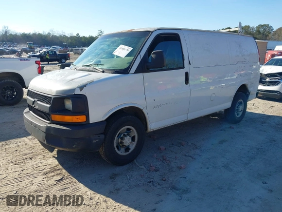 2008 Chevrolet Express Cargo Van with VIN 1GCGG25C481199553, listed as a IAAI auction lot 41508779 with 213,446 mi miles. Bid and sale history available at carsss.com. Image 17.