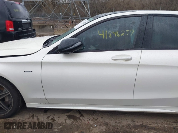 2016 Mercedes-Benz C 450 AMG with VIN 55SWF6EB9GU138684, listed as a IAAI auction lot 41846257 with 121,617 mi miles and . Bid and sale history available at carsss.com. Image 14.
